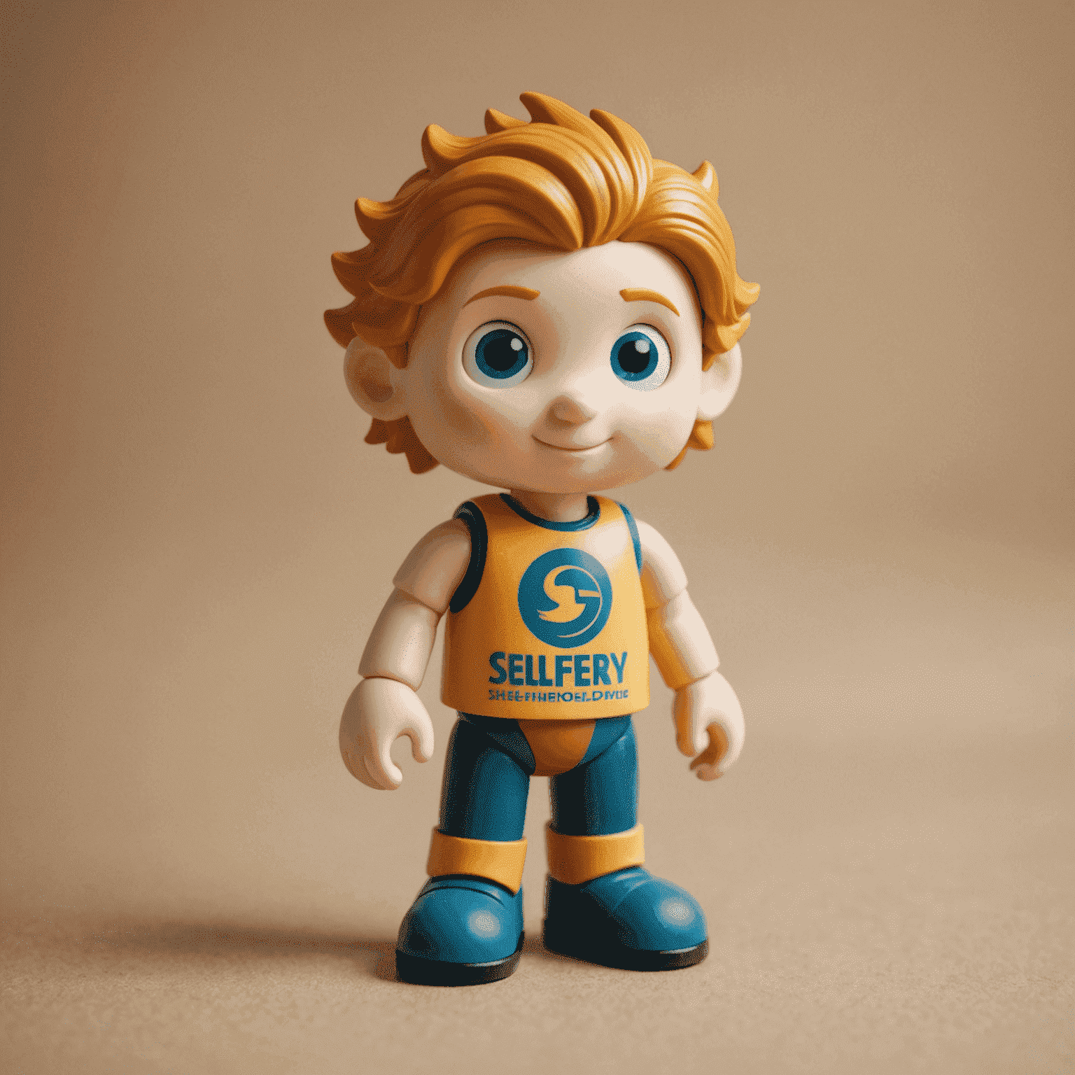 Selfherdjy logo - A stylized toy figure with 'Selfherdjy' text