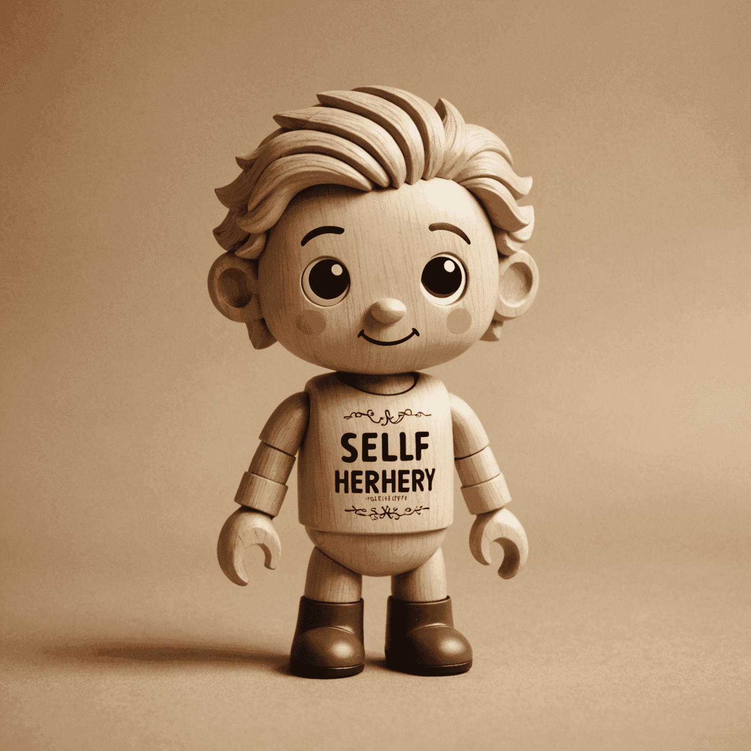 Selfherdjy logo - A stylized toy figure with 'Selfherdjy' text